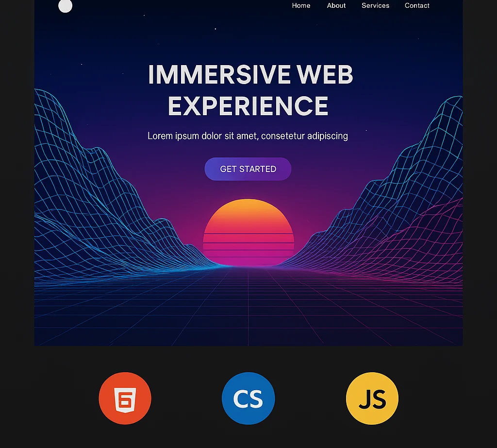Immersive Web Experience Screenshot